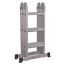 Sealey AFPL1 4-Way Trade Aluminium Folding Platform Ladder EN 131