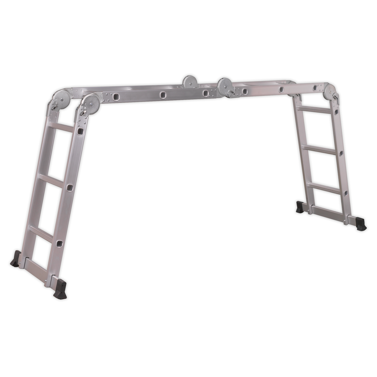 Sealey AFPL1 4-Way Trade Aluminium Folding Platform Ladder EN 131