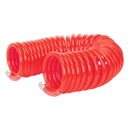 Sealey AH10C/8 PU Coiled Air Hose 10m x √ÉÀú8mm with 1/4"BSP Unions
