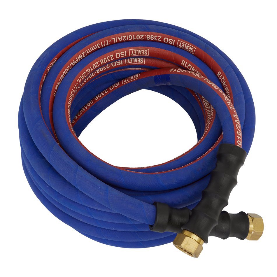 Sealey AH10R/12 10m x ‚àö√â√Ä√∫13mm Extra-Heavy-Duty Air Hose with 1/2"BSP Unions