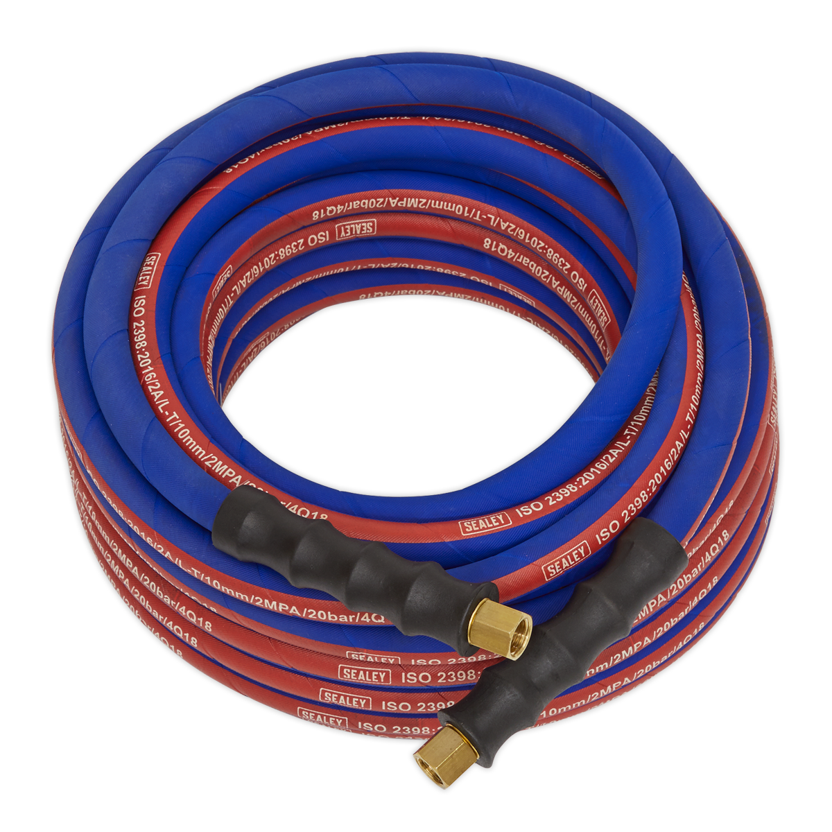 Sealey AH10R 10m x ‚àö√â√Ä√∫8mm Extra-Heavy-Duty Air Hose with 1/4"BSP Unions