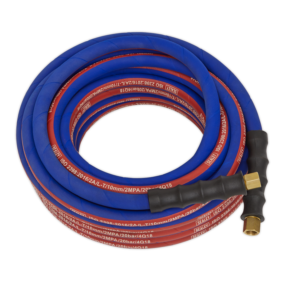 Sealey AH10R 10m x 8mm Extra-Heavy-Duty Air Hose with 1/4"BSP Unions