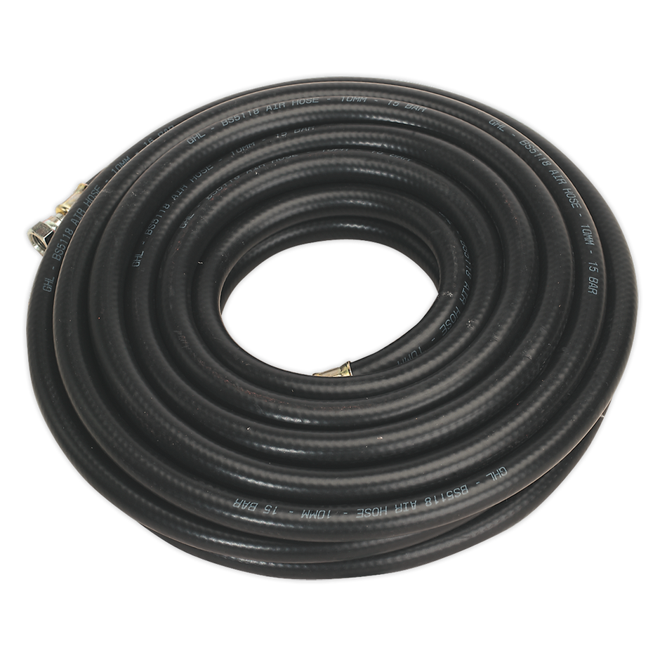 Sealey AH10RX/38 10m x ‚àö√â√Ä√∫10mm Heavy-Duty Air Hose with 1/4"BSP Unions