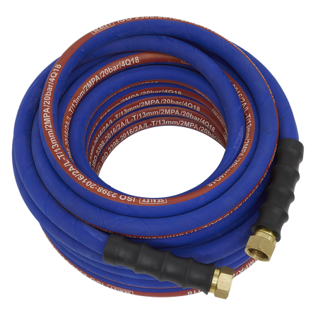 Sealey AH15R/12 15m x ‚àö√â√Ä√∫13mm Extra-Heavy-Duty Air Hose with 1/2"BSP Unions