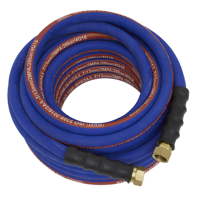 Sealey AH15R/12 15m x √ÉÀú13mm Extra-Heavy-Duty Air Hose with 1/2"BSP Unions