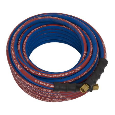 Sealey AH15R/38 15m x â€šÃ Ã¶âˆšÃ¢âˆšÃ„âˆšâˆ«10mm Extra-Heavy-Duty Air Hose with 1/4"BSP Unions