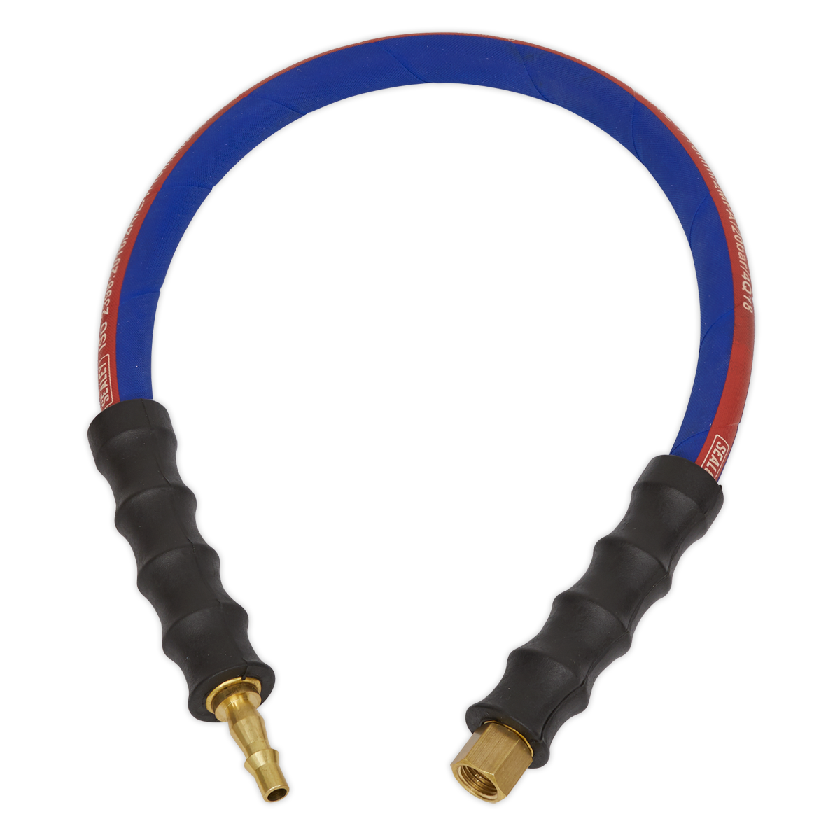 Sealey AH2R 600mm x ‚àö√â√Ä√∫8mm Air Leader Hose with Tailpiece & 1/4"BSP Union