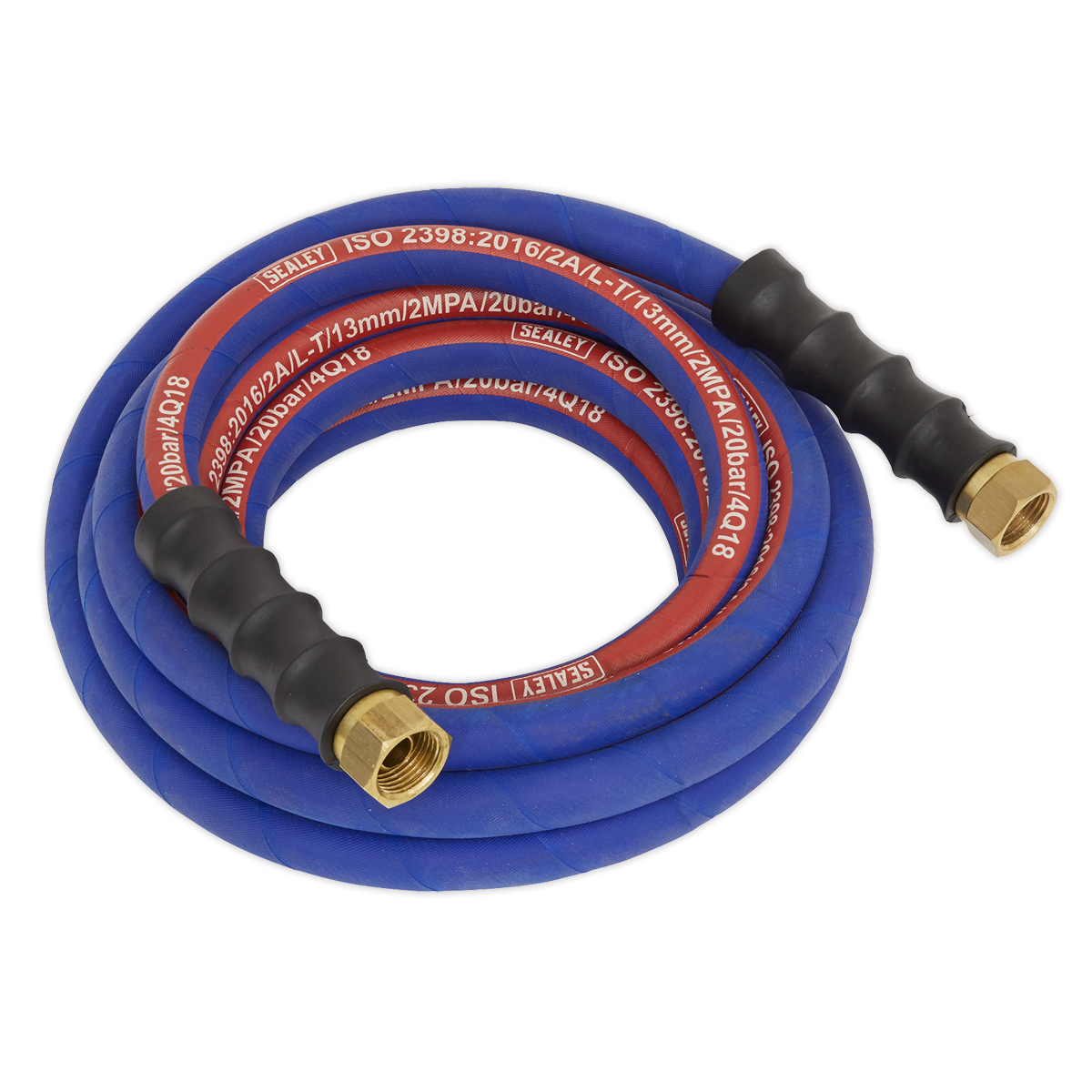 Sealey AH5R/12 5m x ‚àö√â√Ä√∫13mm Extra-Heavy-Duty Air Hose with 1/2"BSP Unions