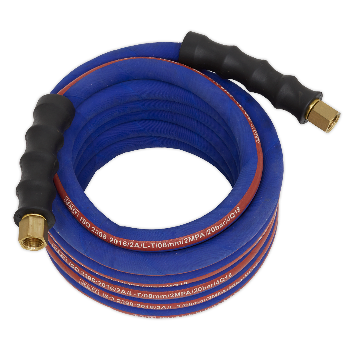 Sealey AH5R 5m x â€šÃ Ã¶âˆšÃ¢âˆšÃ„âˆšâˆ«8mm Extra-Heavy-Duty Air Hose with 1/4"BSP Unions