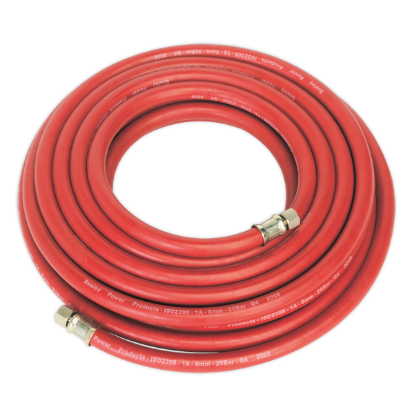 Sealey AHC10 10m x √ÉÀú8mm Air Hose with 1/4"BSP Unions