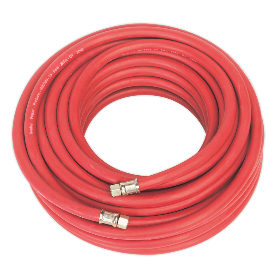Sealey AHC20 20m x â€šÃ Ã¶âˆšÃ¢âˆšÃ„âˆšâˆ«8mm Air Hose with 1/4"BSP Unions