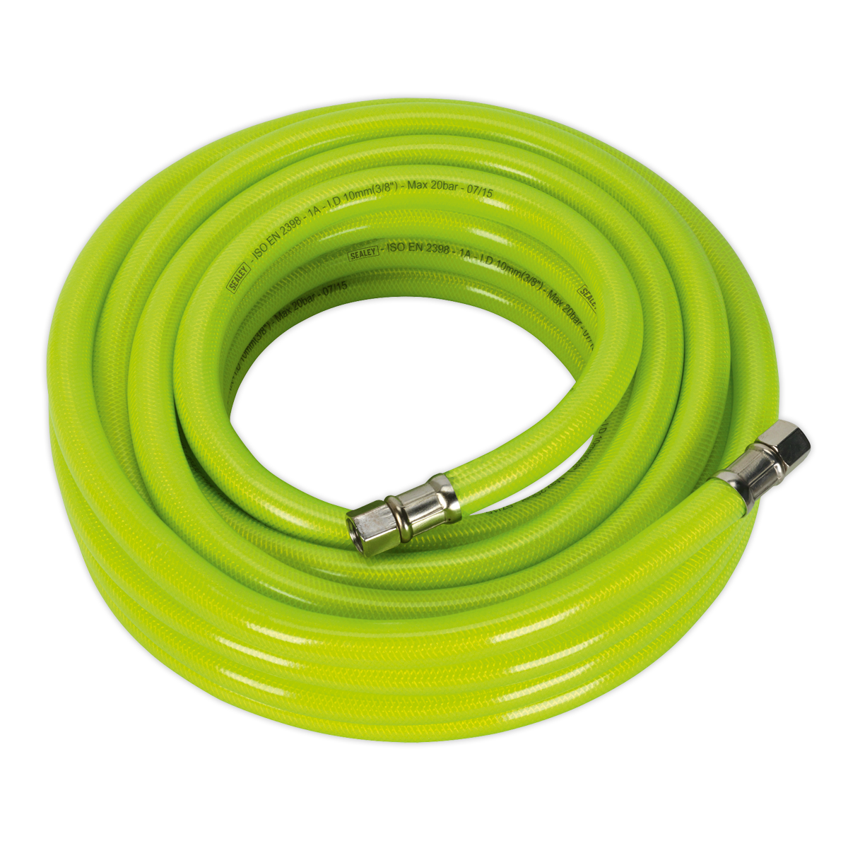 Sealey AHFC1038 10m x â€šÃ Ã¶âˆšÃ¢âˆšÃ„âˆšâˆ«10mm High-Visibility Air Hose with 1/4"BSP Unions