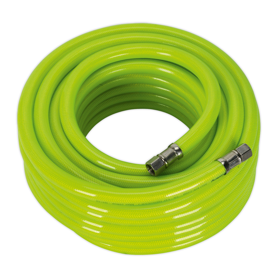Sealey AHFC1538 15m x â€šÃ Ã¶âˆšÃ¢âˆšÃ„âˆšâˆ«10mm High-Visibility Air Hose with 1/4"BSP Unions