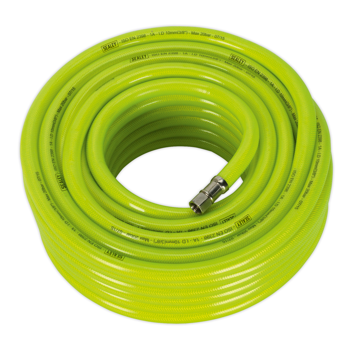 Sealey AHFC2038 20m x â€šÃ Ã¶âˆšÃ¢âˆšÃ„âˆšâˆ«10mm High-Visibility Air Hose with 1/4"BSP Unions