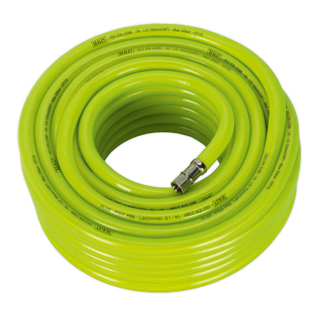 Sealey AHFC2038 20m x â€šÃ Ã¶âˆšÃ¢âˆšÃ„âˆšâˆ«10mm High-Visibility Air Hose with 1/4"BSP Unions