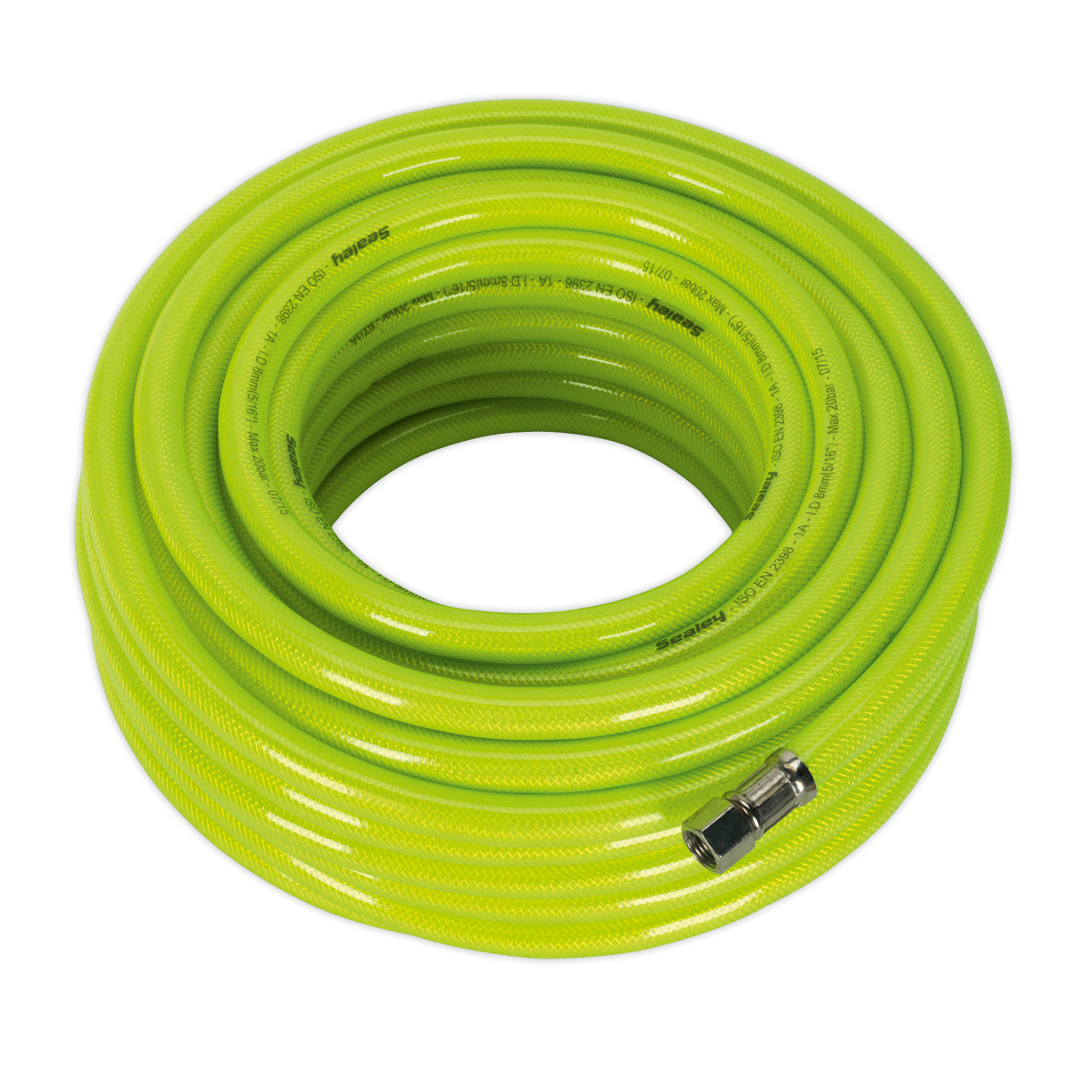 Sealey AHFC20 20m x â€šÃ Ã¶âˆšÃ¢âˆšÃ„âˆšâˆ«8mm High-Visibility Air Hose with 1/4"BSP Unions