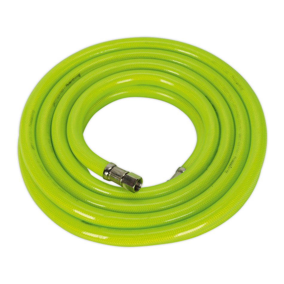 Sealey AHFC538 5m x â€šÃ Ã¶âˆšÃ¢âˆšÃ„âˆšâˆ«10mm High-Visibility Air Hose with 1/4"BSP Unions