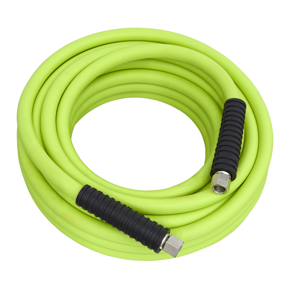 Sealey AHHC10G 10m x ‚àö√â√Ä√∫8mm High-Visibility Hybrid Air Hose with 1/4"BSP Unions