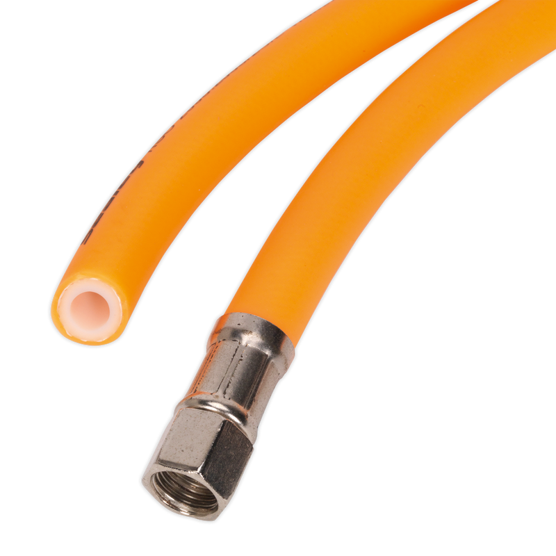 Sealey AHHC20 20m x 8mm High-Visibility Hybrid Air Hose with 1/4"BSP Unions