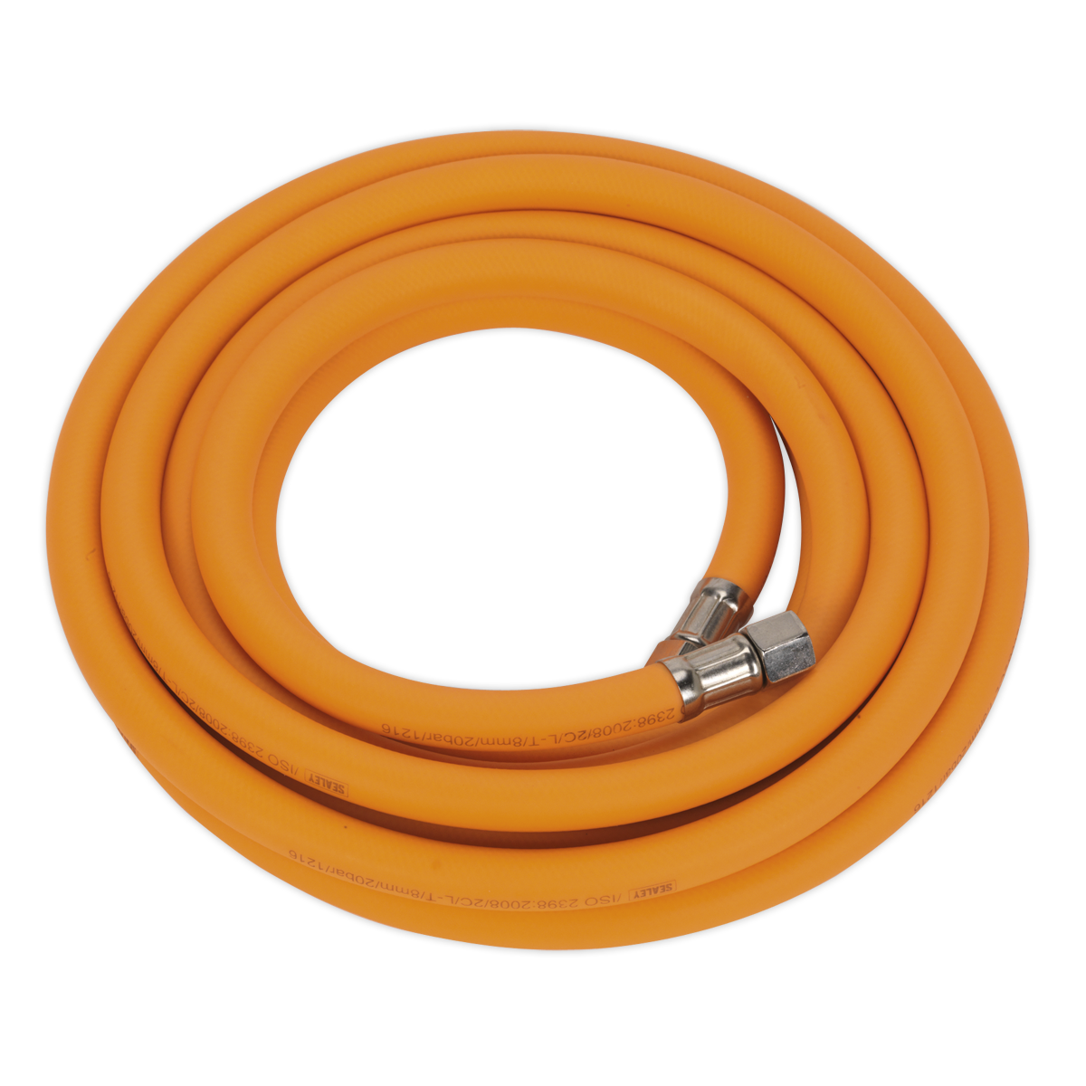 Sealey AHHC5 5m x â€šÃ Ã¶âˆšÃ¢âˆšÃ„âˆšâˆ«8mm High-Visibility Hybrid Air Hose with 1/4"BSP Unions