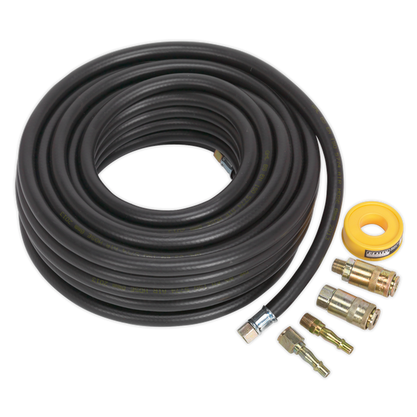 Sealey AHK01 15m x 8mm Air Hose Kit with Connectors