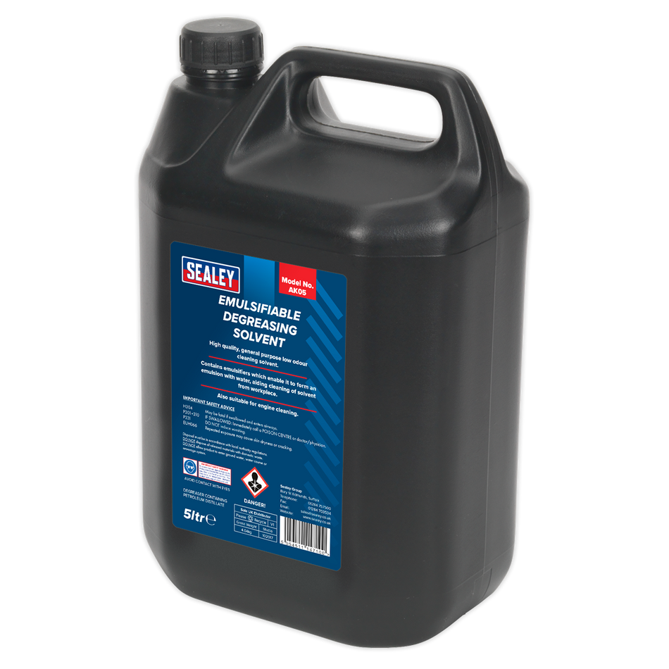 Sealey AK05 5L Emulsifiable Degreasing Solvent