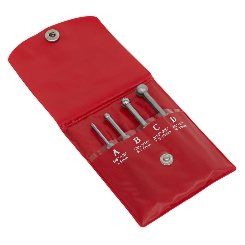 Sealey AK10116 4pc Small Hole Gauge Set