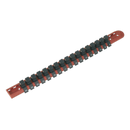 Sealey AK1217 1/2"Sq Drive Socket Retaining Rail with 17 Clips
