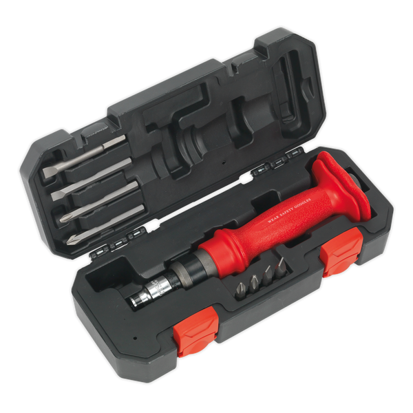 Sealey AK2084 10pc Heavy-Duty Impact Driver Set with Protection Grip