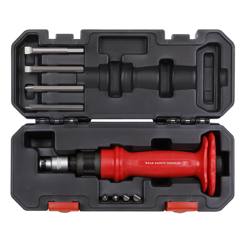 Sealey AK2084 10pc Heavy-Duty Impact Driver Set with Protection Grip