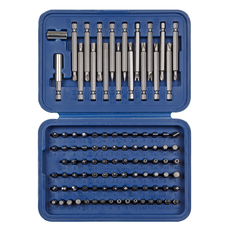 Sealey AK2099 99pc Long & Short Power Tool/Security Bit Set
