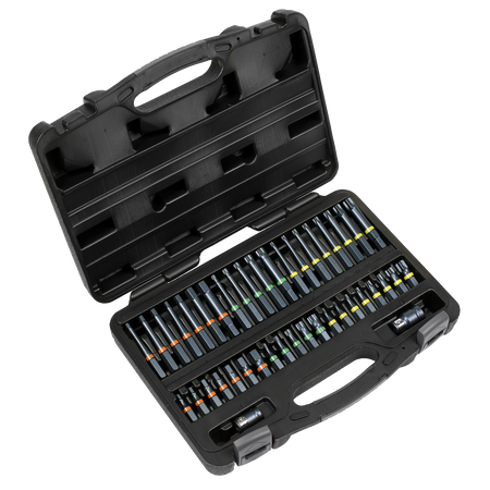 Sealey AK21901 42pc 3/8" & 1/2"Sq Drive Impact TRX-Star*/Hex/Spline Bit Set