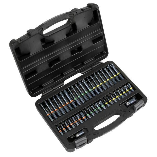 Sealey AK21901 42pc 3/8" & 1/2"Sq Drive Impact TRX-Star*/Hex/Spline Bit Set