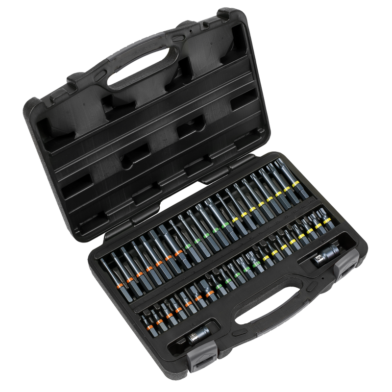 Sealey AK21901 42pc 3/8" & 1/2"Sq Drive Impact TRX-Star*/Hex/Spline Bit Set