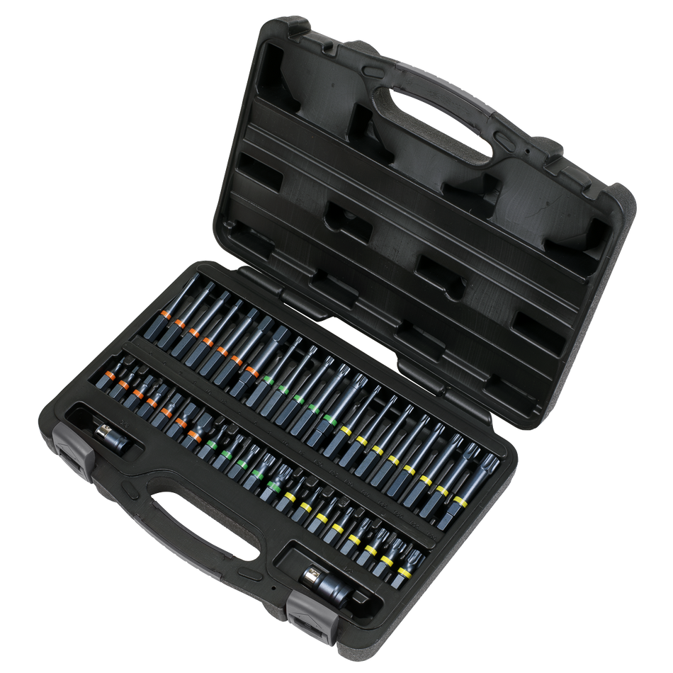 Sealey AK21901 42pc 3/8" & 1/2"Sq Drive Impact TRX-Star*/Hex/Spline Bit Set