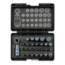 Sealey AK21902 28pc 3/8" & 1/2"Sq Drive Impact TRX-Star*/Hex/Spline Bit Set