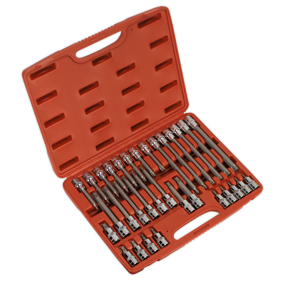 Sealey AK2194 32pc 1/2"Sq Drive TRX-Star* Socket Bit Set