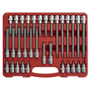 Sealey AK2194 32pc 1/2"Sq Drive TRX-Star* Socket Bit Set