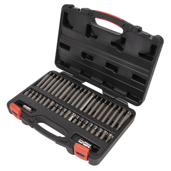 Sealey AK21942P 42pc 3/8" & 1/2"Sq Drive TRX-Star*/Hex/Spline Bit Set
