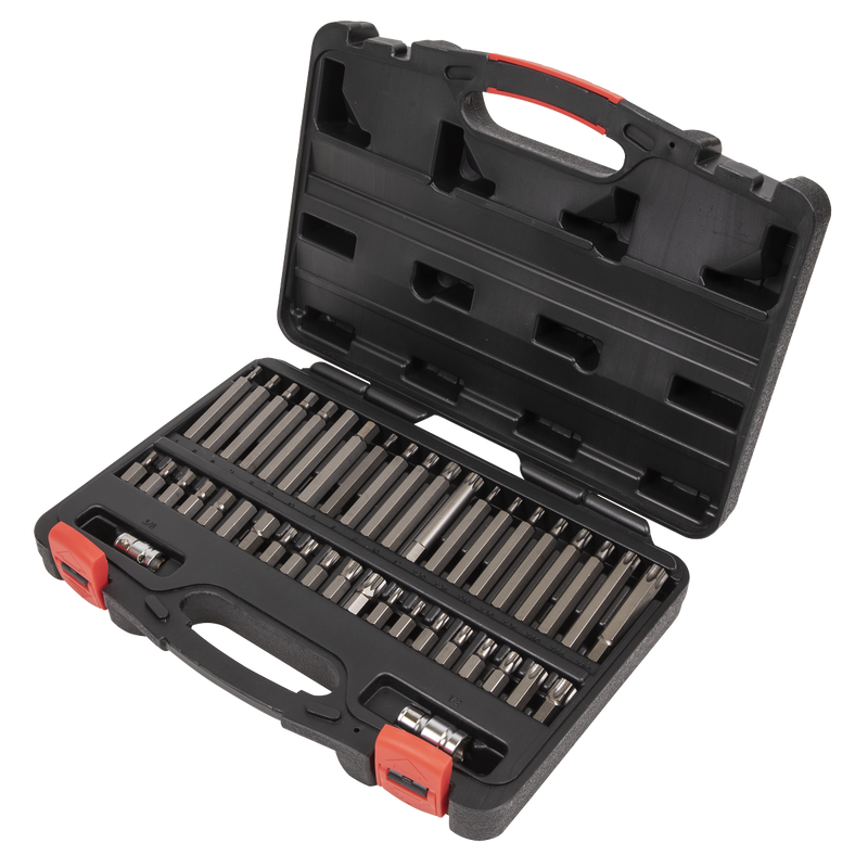 Sealey AK21942P 42pc 3/8" & 1/2"Sq Drive TRX-Star*/Hex/Spline Bit Set