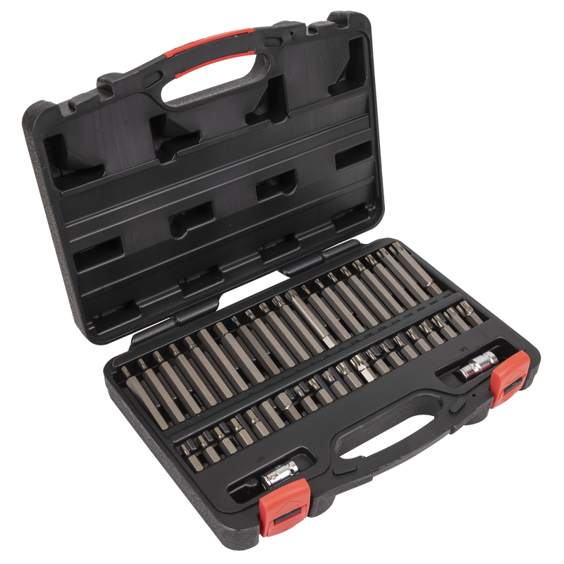 Sealey AK21942P 42pc 3/8" & 1/2"Sq Drive TRX-Star*/Hex/Spline Bit Set