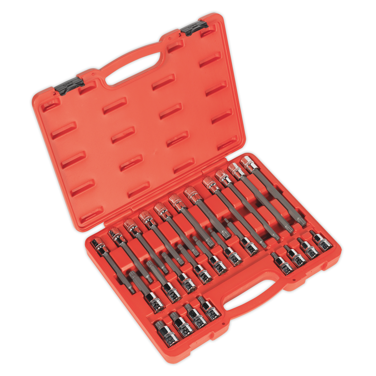 Sealey AK2195 26pc 1/2"Sq Drive Spline Socket Bit Set