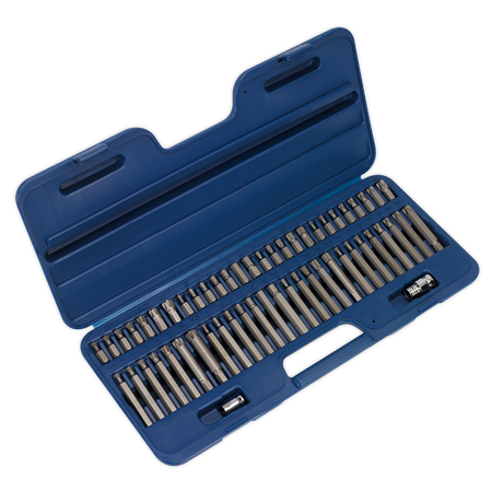 Sealey AK21956 56pc 3/8" & 1/2"Sq Drive Security TRX-Star*/Hex/ Ribe/Spline Bit Set