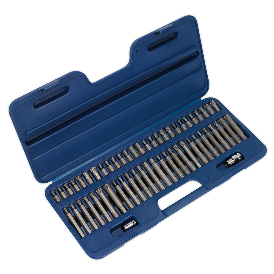 Sealey AK21956 56pc 3/8" & 1/2"Sq Drive Security TRX-Star*/Hex/ Ribe/Spline Bit Set