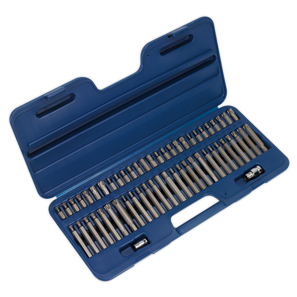 Sealey AK21956 56pc 3/8" & 1/2"Sq Drive Security TRX-Star*/Hex/ Ribe/Spline Bit Set