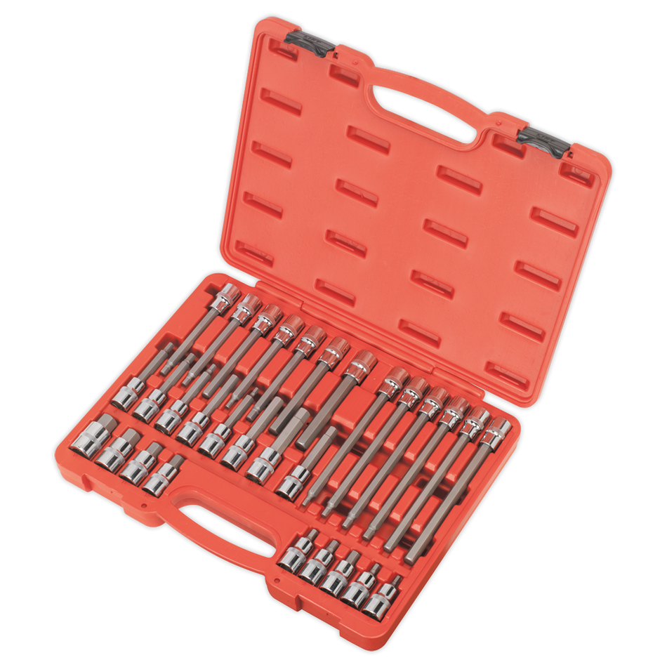 Sealey AK2196 30pc 1/2"Sq Drive Hex Socket Bit Set