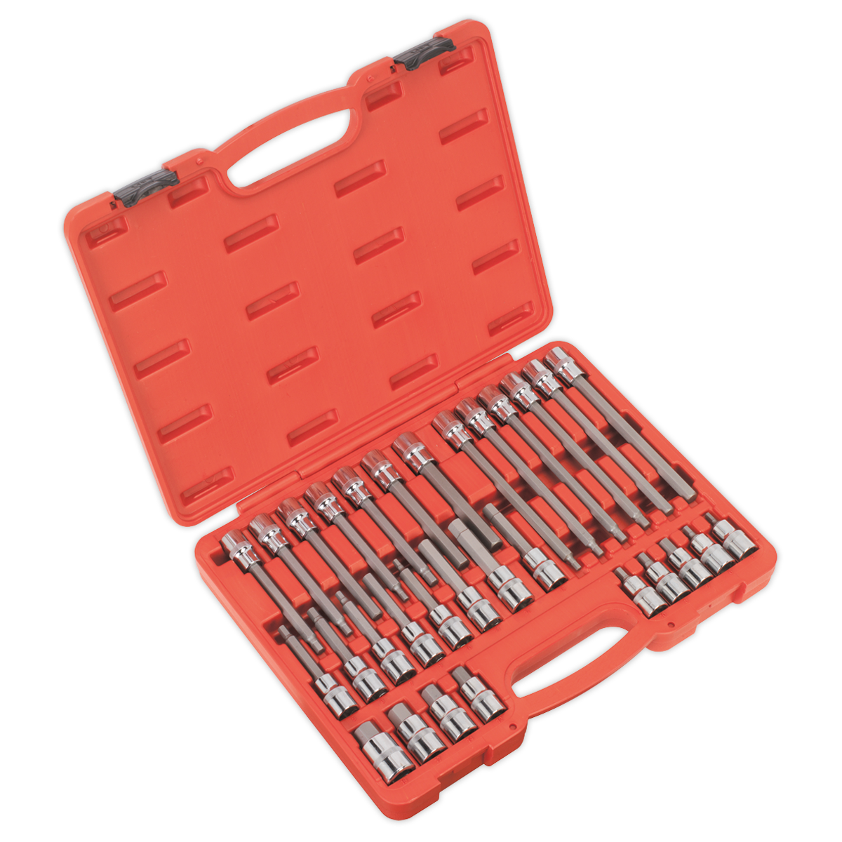 Sealey AK2196 30pc 1/2"Sq Drive Hex Socket Bit Set