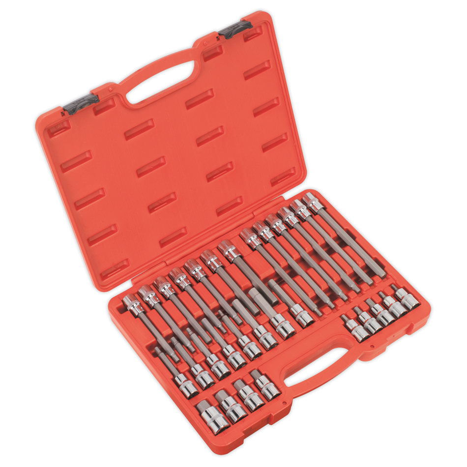 Sealey AK2196 30pc 1/2"Sq Drive Hex Socket Bit Set
