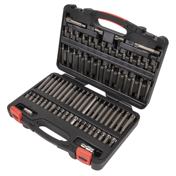 Sealey AK21974P 74pc 3/8" & 1/2"Sq Drive TRX-Star*/Security TRX-Star*/Hex/Ribe/Spline Bit Set