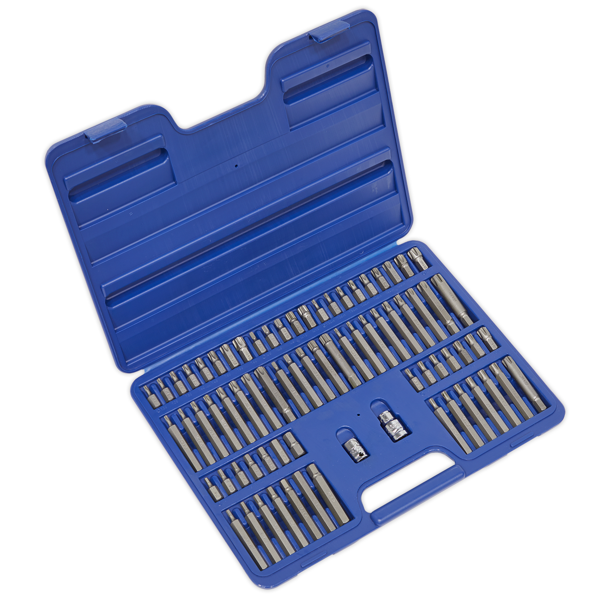 Sealey AK21974 74pc 3/8" & 1/2"Sq Drive TRX-Star*/Security TRX-Star*/Hex/Ribe/Spline Bit Set